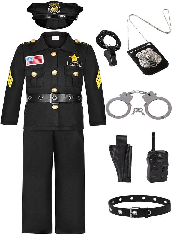 Costumerry زي شرطي للأطفال من كوستوميري، زي شرطي للأولاد، زي تنكري للهالوين (10-12 سنة) - Image 1